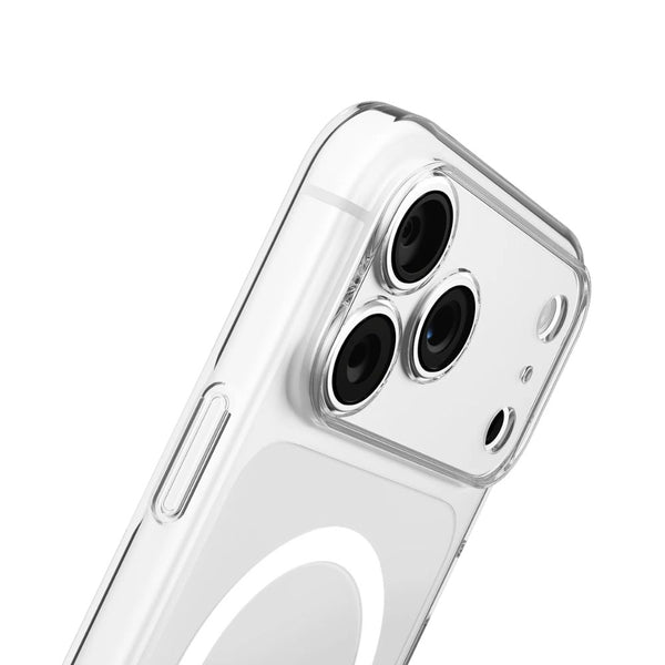 UNIQ AirSuit Glossy Clear 1.3mm ultra-slim case for iPhone 18 Pro Max with MagClick wireless charging, camera lens protection and HapticCore button in Qatar