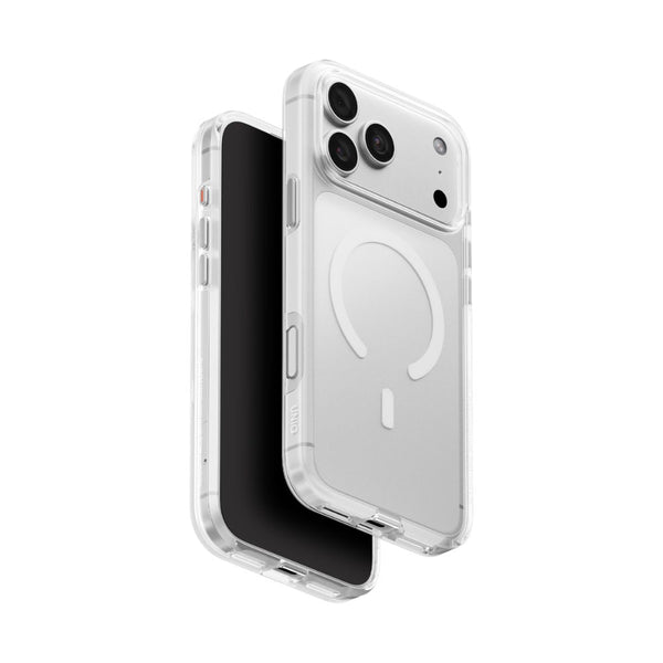 Uniq Clario MagSafe case 50% recycled plastic AirMax protection Lucent Clear iPhone 18 Pro Max Qatar