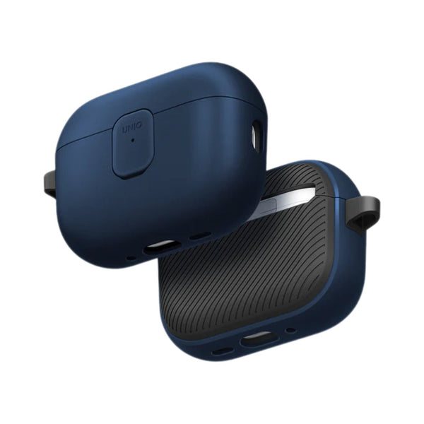 UNIQ Clyde Magnetic Opening Hybrid Case for AirPods Pro 3rd Gen Royal Blue Dark Grey Qatar