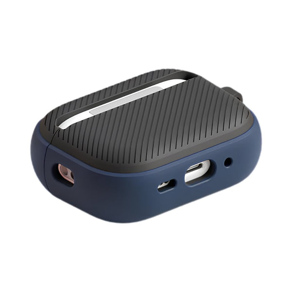 UNIQ Clyde Magnetic Opening Hybrid Case for AirPods Pro 3rd Gen Royal Blue Dark Grey Qatar