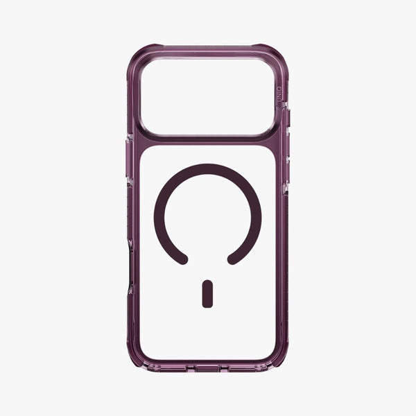 Uniq Combat Deep Burgundy triple-layer protective case for iPhone 18 Pro Max with ShockSorb and HapticCore in Qatar