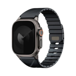 UNIQ Fluo Dual-Secure Apple Watch Band 40-49mm Midnight Black Qatar