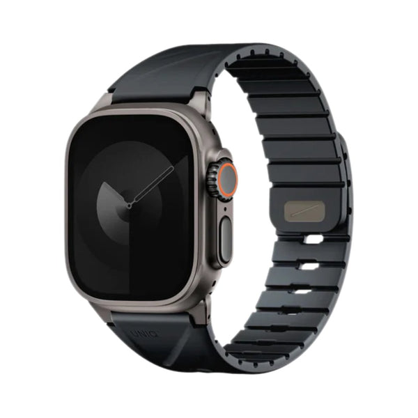 UNIQ Fluo Dual-Secure Apple Watch Band 40-49mm Midnight Black Qatar