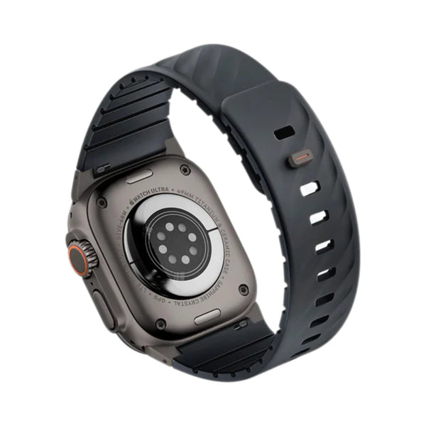 UNIQ Fluo Dual-Secure Apple Watch Band 40-49mm Midnight Black Qatar