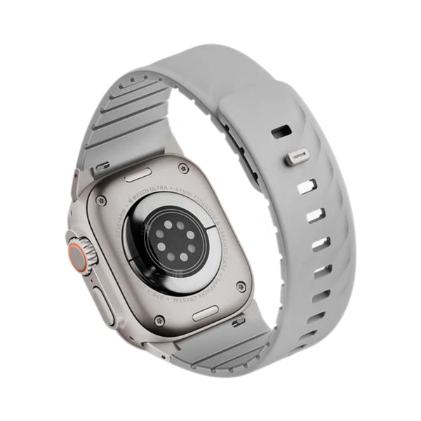 UNIQ Fluo Dual-Secure Apple Watch Band 40-49mm Mist Grey Qatar