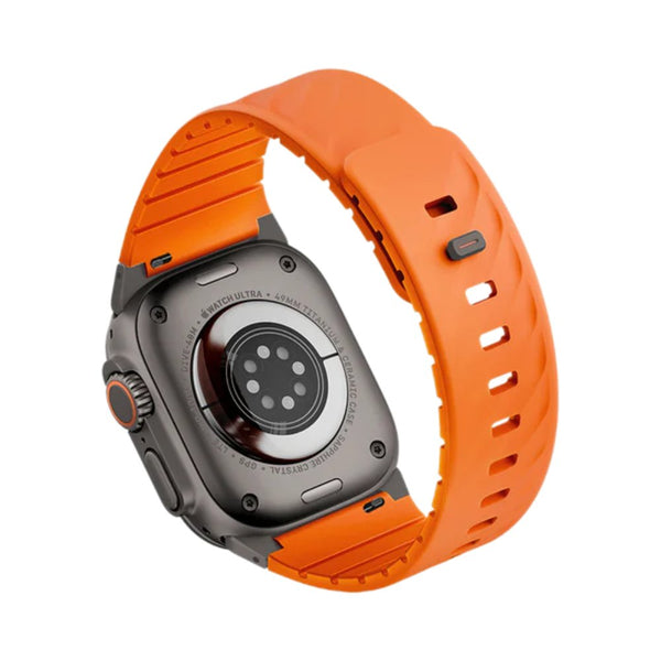 UNIQ Fluo Dual-Secure Apple Watch Band 40-49mm Volt Orange Qatar