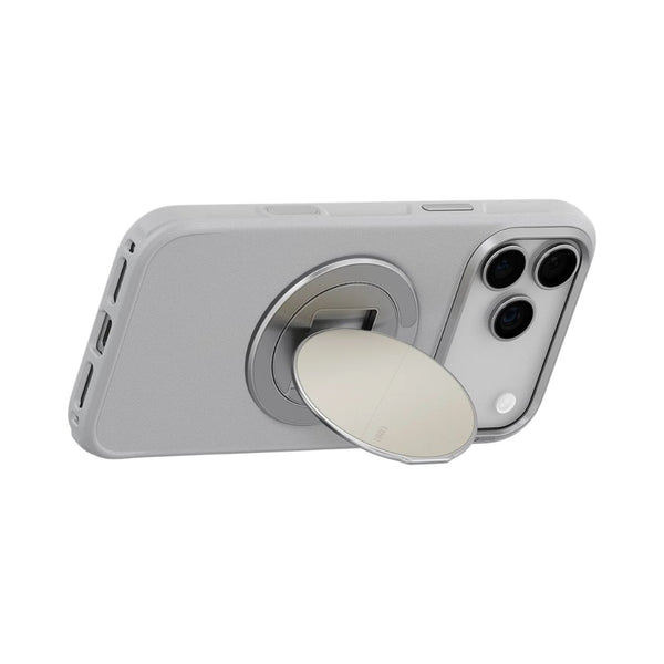 Uniq Grivix Clay magnetic grip stand aluminum vegan leather phone mount Qatar