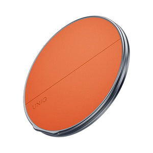 Uniq Grivix Flame Orange magnetic grip stand aluminum vegan leather phone mount Qatar