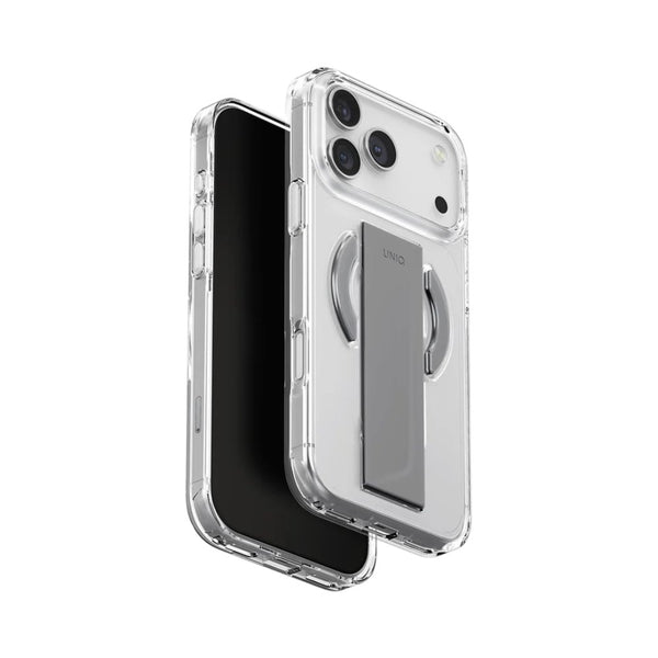 Uniq Heldro Air Lucent Clear iPhone 17 Pro Max FlexGrip magnetic charging case Qatar
