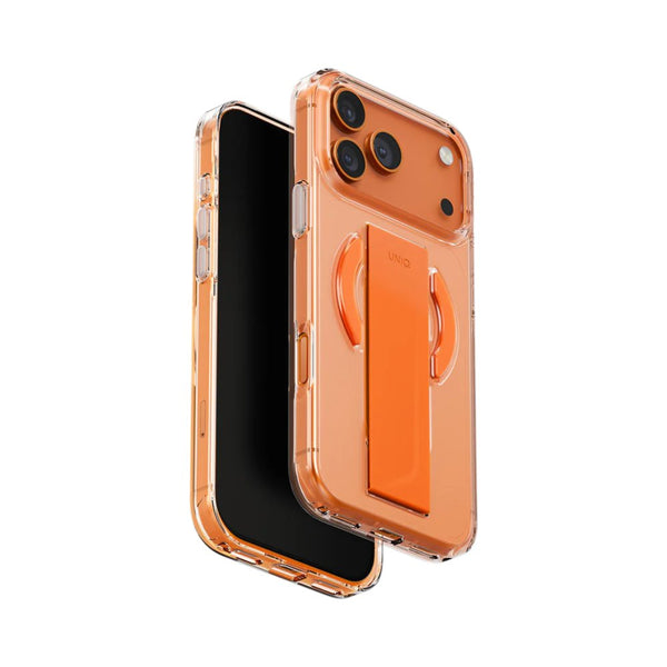 Uniq Heldro Air Volt Orange iPhone 17 Pro Max FlexGrip magnetic charging case Qatar