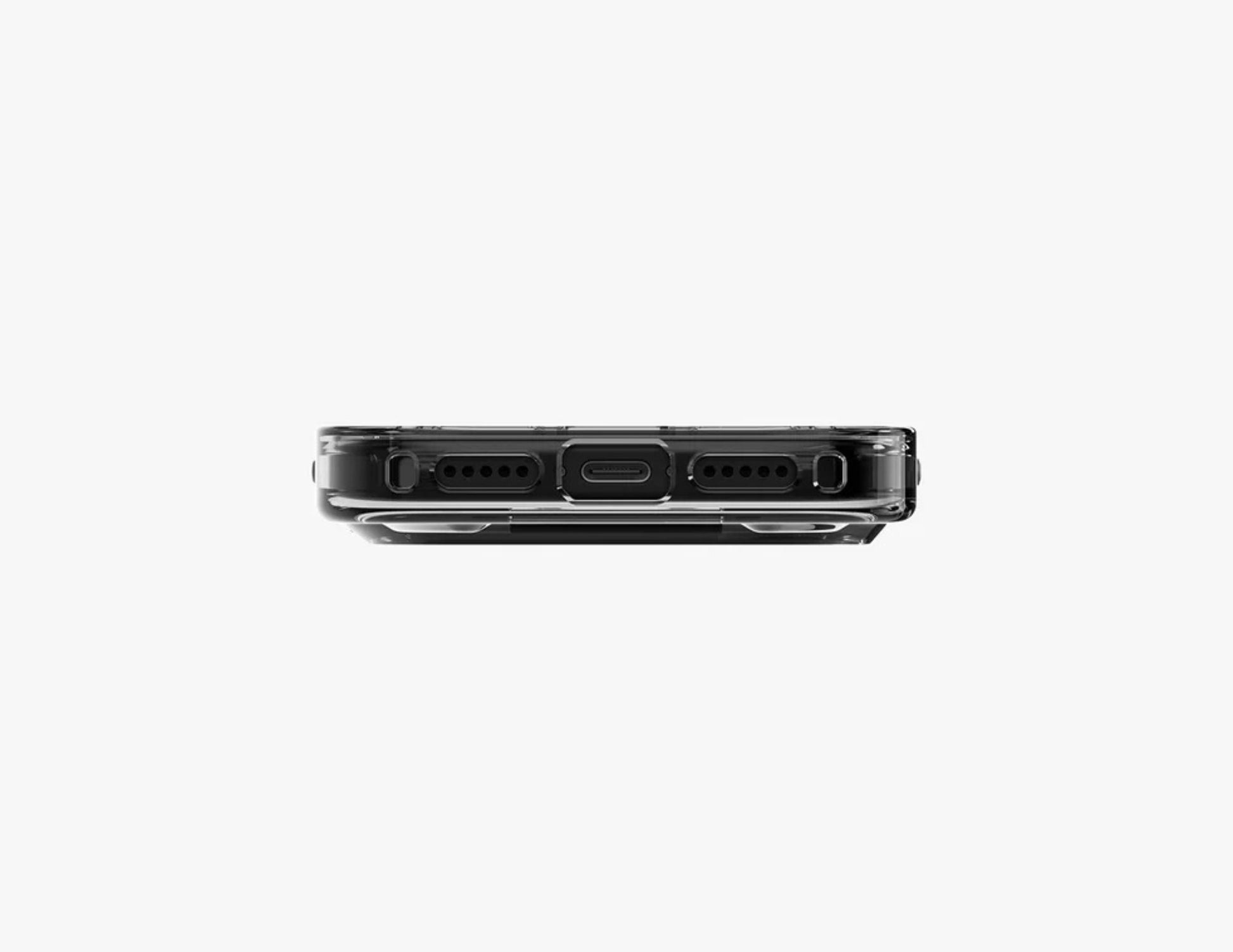 Uniq Heldro Air Slim FlexGrip™ Magnetic Case for iPhone 17 Pro & Pro Max, MagClick, clear anti-yellowing finish, wrist strap, at Thabthaba Store Qatar