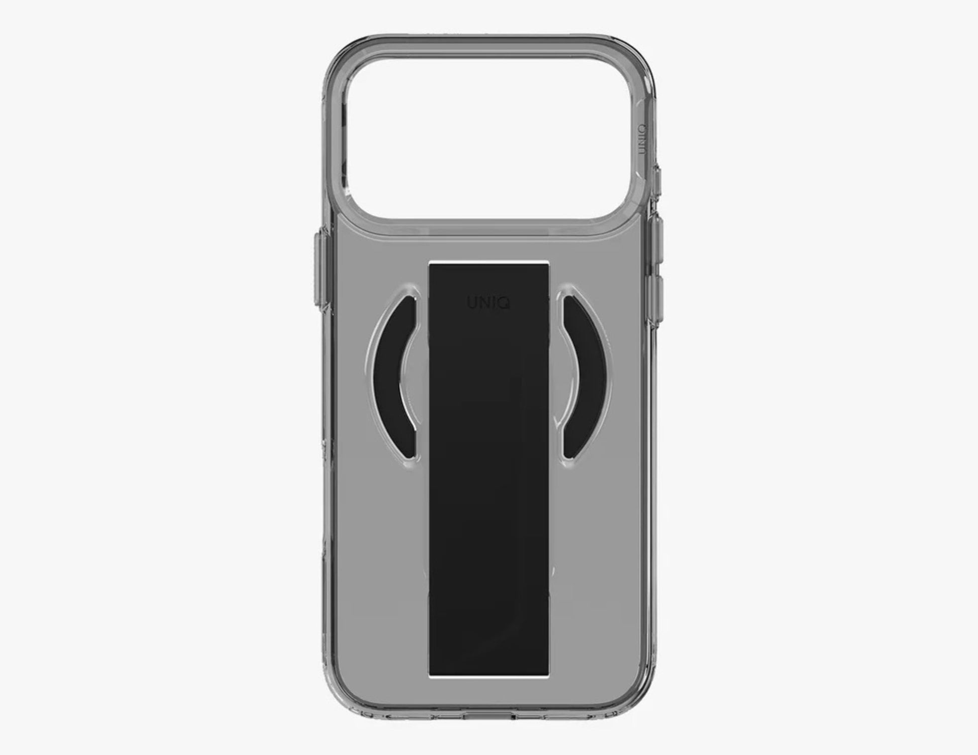 Uniq Heldro Air Slim FlexGrip™ Magnetic Case for iPhone 17 Pro & Pro Max, MagClick, clear anti-yellowing finish, wrist strap, at Thabthaba Store Qatar