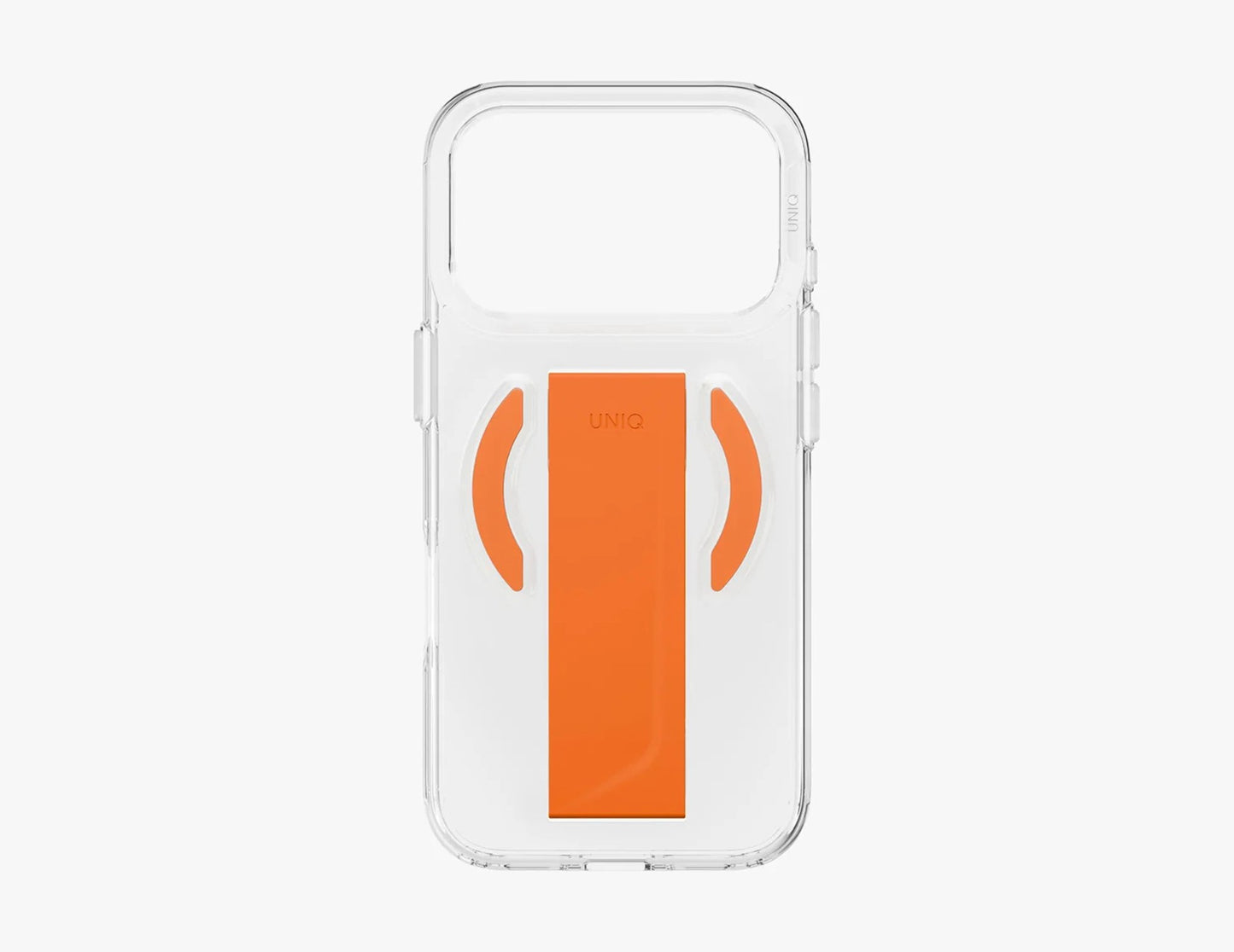 Uniq Heldro Air Slim FlexGrip™ Magnetic Case for iPhone 17 Pro & Pro Max, MagClick, clear anti-yellowing finish, wrist strap, at Thabthaba Store Qatar
