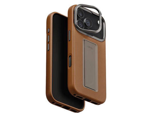 Uniq Heldro Pro FlexGrip Leather Case iPhone 17 Pro Max MagClick Qatar