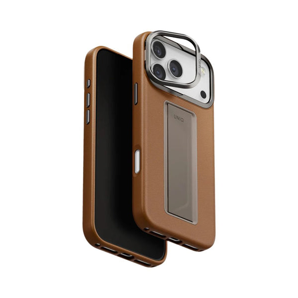 Uniq Heldro Pro iPhone 17 Pro Max case Caramel FlexGrip kickstand MagClick magnetic charging Qatar