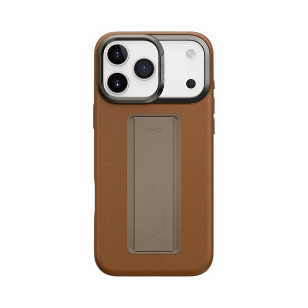 Uniq Heldro Pro iPhone 17 Pro Max case Caramel FlexGrip kickstand MagClick magnetic charging Qatar