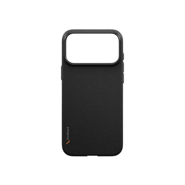 UNIQ Keva Edge Carbon Black aramid fiber case for iPhone 18 Pro Max with HapticCore Camera Control and MagClick magnetic charging compatibility in Qatar