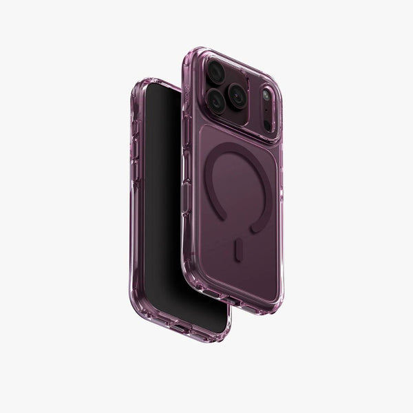 Uniq LifePro Xtreme Deep Burgundy MagSafe case for iPhone 18 Pro with AirLite protection and MagClick charging in Qatar