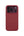 UNIQ Lino Cranberry Red hybrid silicone case for iPhone 18 Pro with microfiber lining, raised camera bezel, HapticCore Camera Control and MagClick compatibility in Qatar