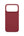 UNIQ Lino Cranberry Red hybrid silicone case for iPhone 18 Pro Max with microfiber lining, raised camera bezel, HapticCore Camera Control and MagClick compatibility in Qatar