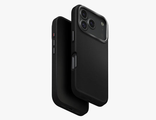 Uniq Lyden Sleek Vegan Leatherette Case with Aluminium Accents for iPhone 17 Pro & Pro Max, MagClick wireless charging compatible, durable and stylish