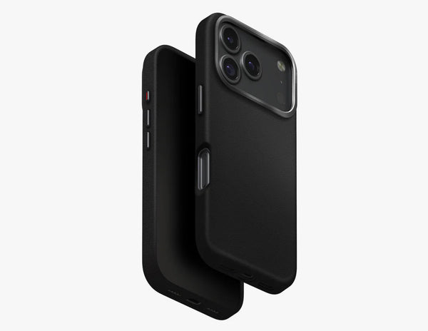 Uniq Lyden Sleek Vegan Leatherette Case with Aluminium Accents for iPhone 17 Pro & Pro Max, MagClick wireless charging compatible, durable and stylish