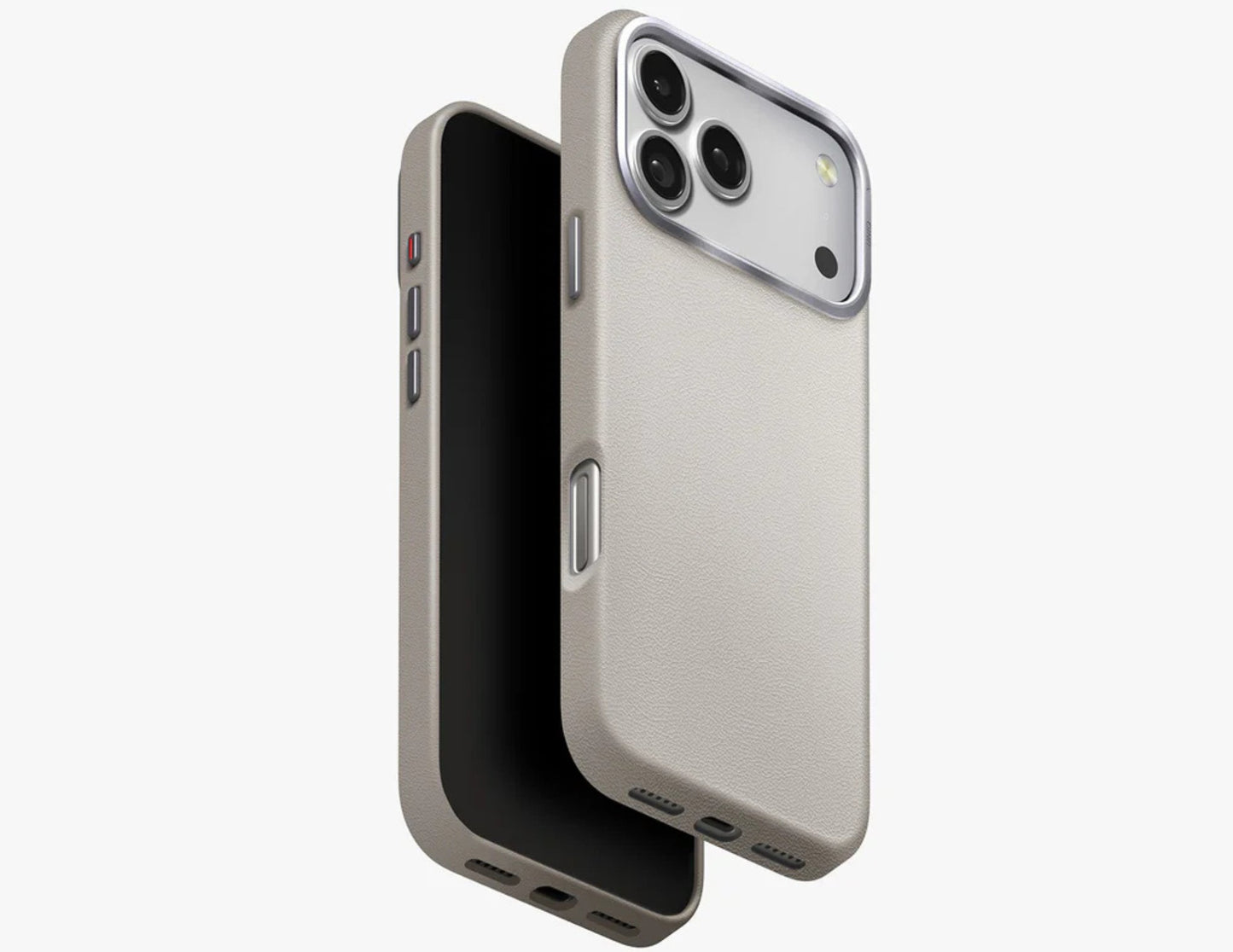 Uniq Lyden Sleek Vegan Leatherette Case with Aluminium Accents for iPhone 17 Pro & Pro Max, MagClick wireless charging compatible, durable and stylish