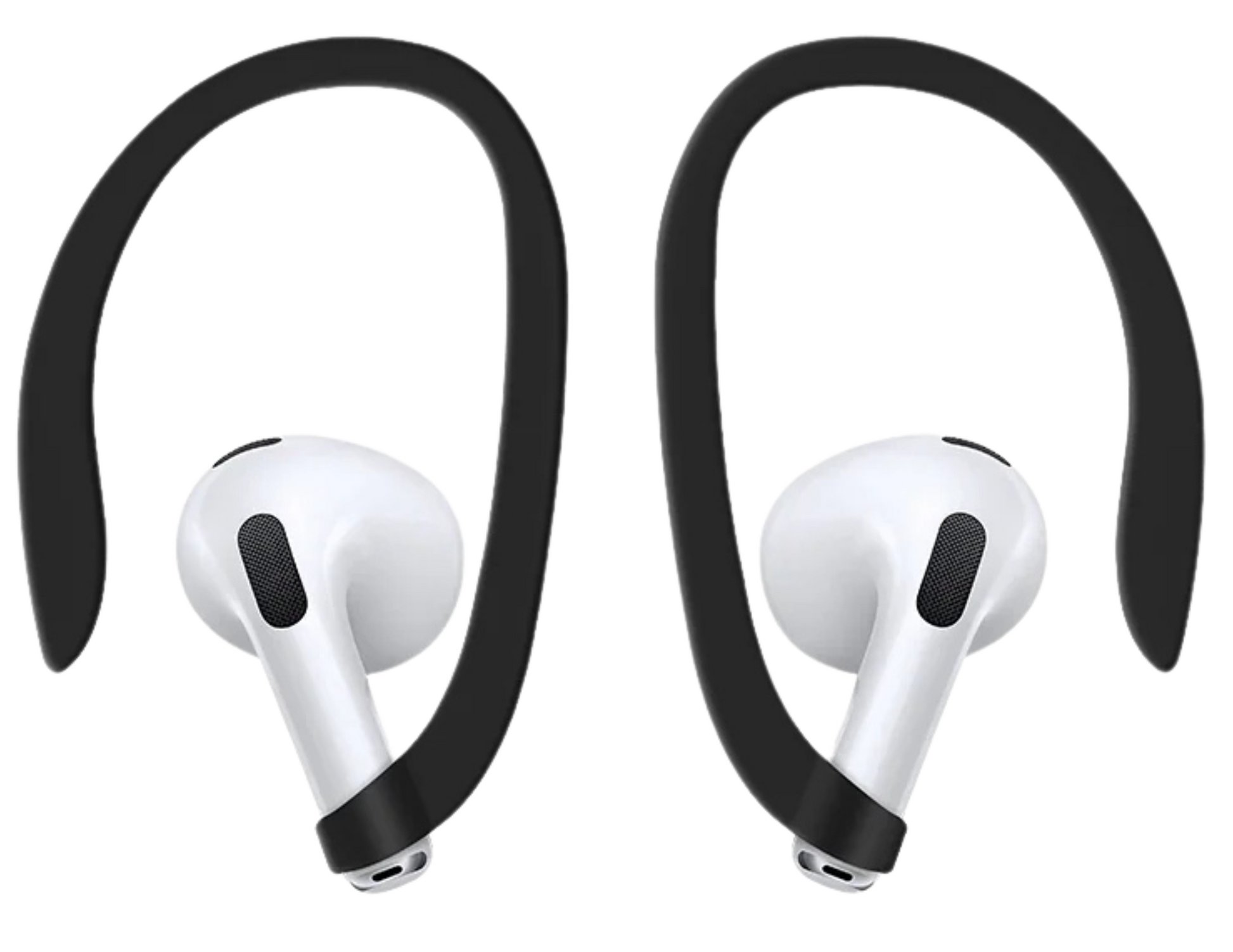 Sports ear hooks included with Uniq Nexo case for a secure AirPods fit.