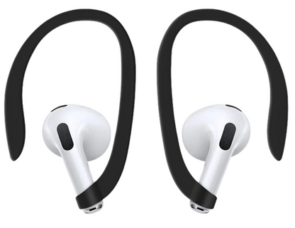 Sports ear hooks included with Uniq Nexo case for a secure AirPods fit.