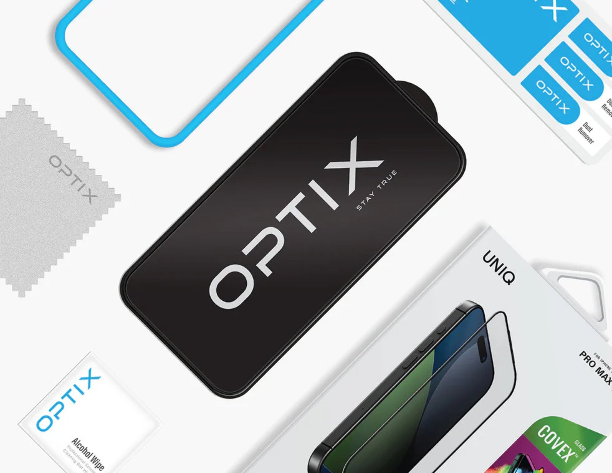 Uniq Optix Covex vivid screen protector for iPhone 17 Thabthaba Store Qatar