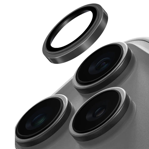 Uniq Optix Prime Graphite Chrome sapphire camera lens protector for iPhone 18 Pro and Pro Max with IP68 protection Qatar