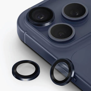 UNIQ Optix Prime Sapphire camera lens protector Navy Chrome for iPhone 17 Pro and Pro Max with 9 Mohs glass IP68 Qatar