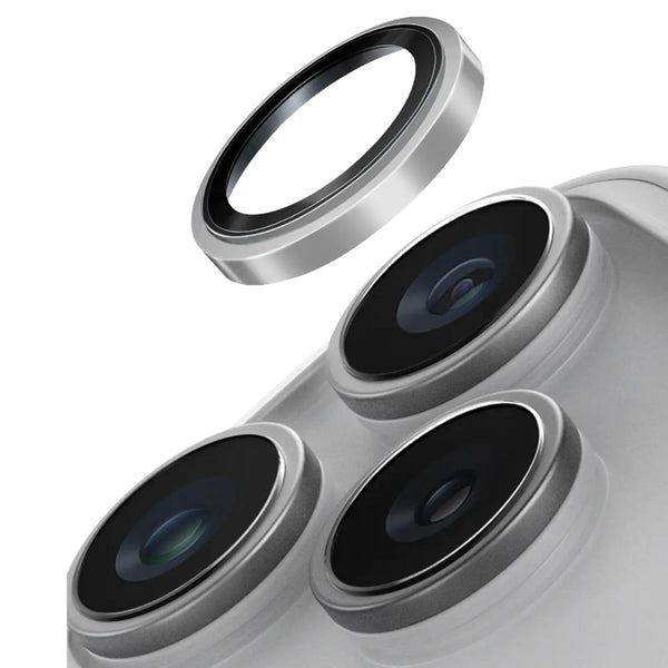 Uniq Optix Prime Silver Chrome sapphire camera lens protector for iPhone 18 Pro and Pro Max with IP68 protection Qatar