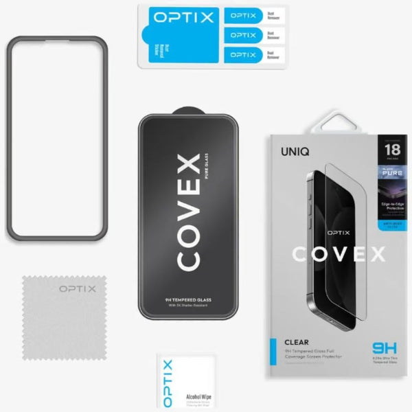 UNIQ Optix Pure Clear 9H Tempered Glass 0.33mm Screen Protector for iPhone 18 Pro Max Qatar