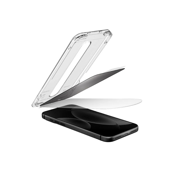 UNIQ Optix SwiftFit privacy screen protector for iPhone 18 Pro Max with DX2™ Fusion Glass, 28° privacy filter and Fit-N-Pull™ installation in Qatar