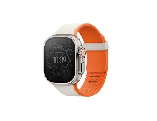 UNIQ Revix IV reversible magnetic Apple Watch band for 49 to 44mm with dual-color design.