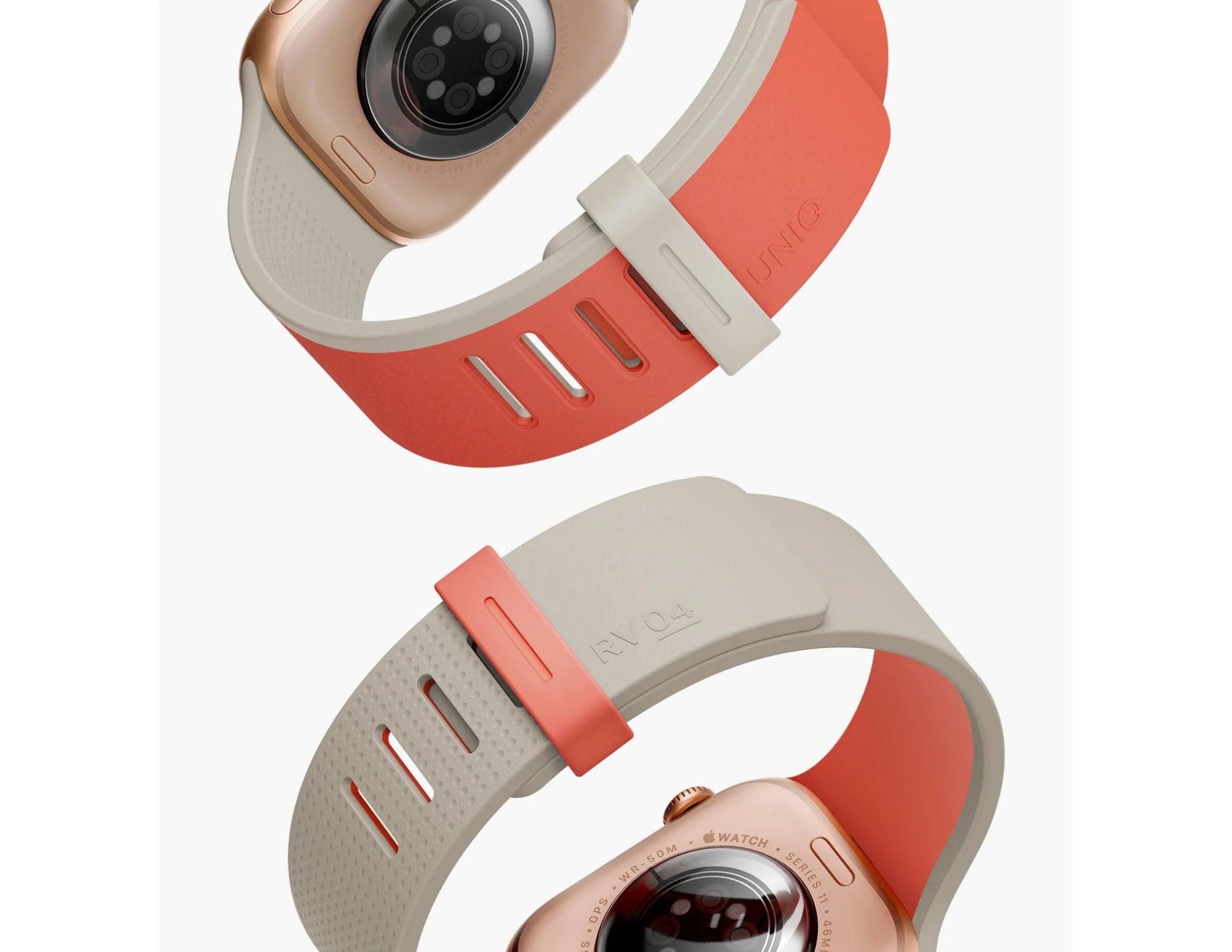 UNIQ Revix IV reversible magnetic Apple Watch band for 49 to 44mm with dual-color design.