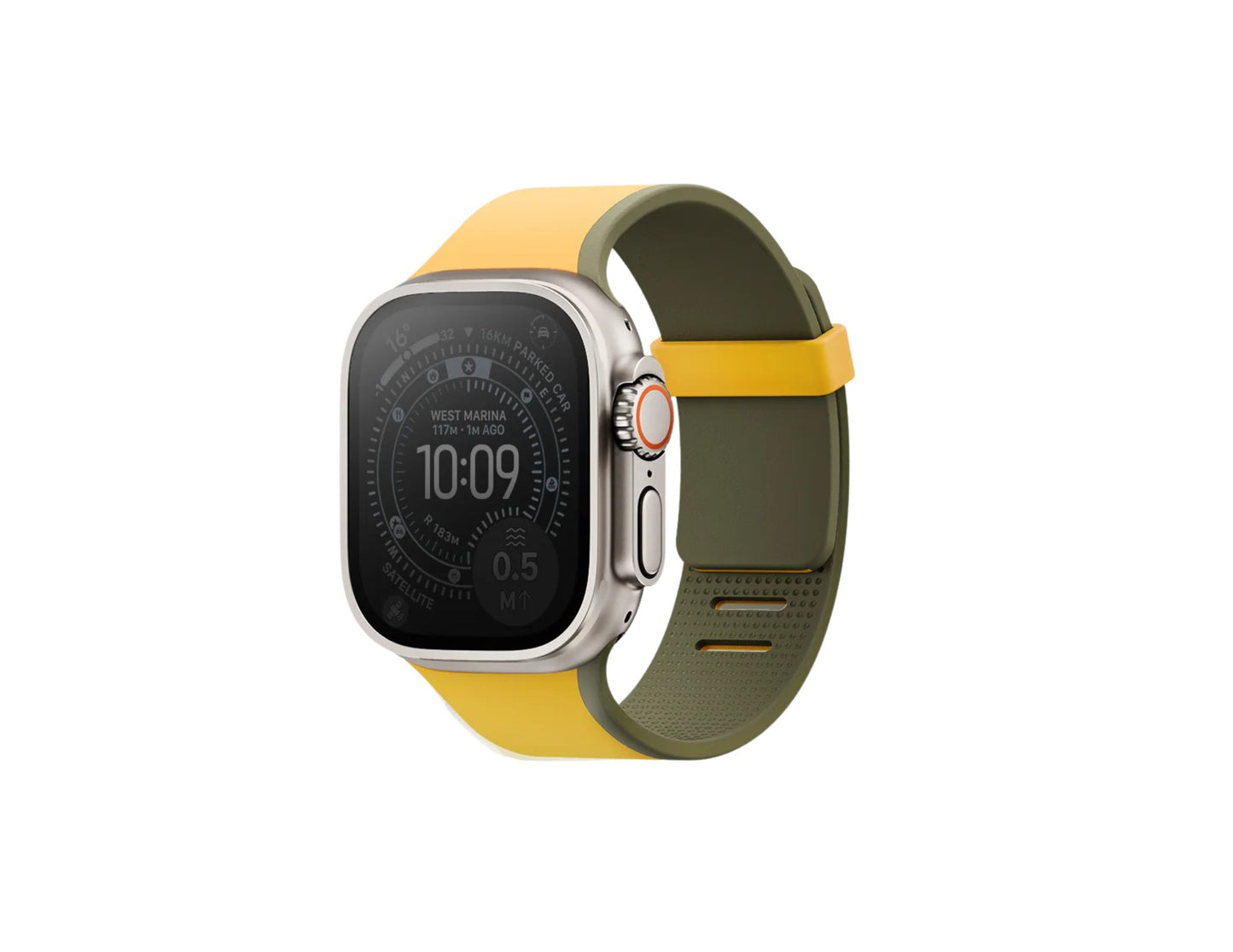 UNIQ Revix IV reversible magnetic Apple Watch band for 49 to 44mm with dual-color design.