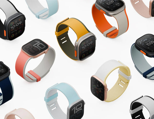 UNIQ Revix IV reversible magnetic Apple Watch band for 49 to 44mm with dual-color design.