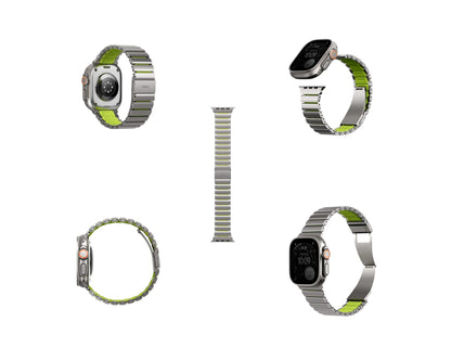 Uniq Strova Flex stainless steel Apple Watch strap Qatar