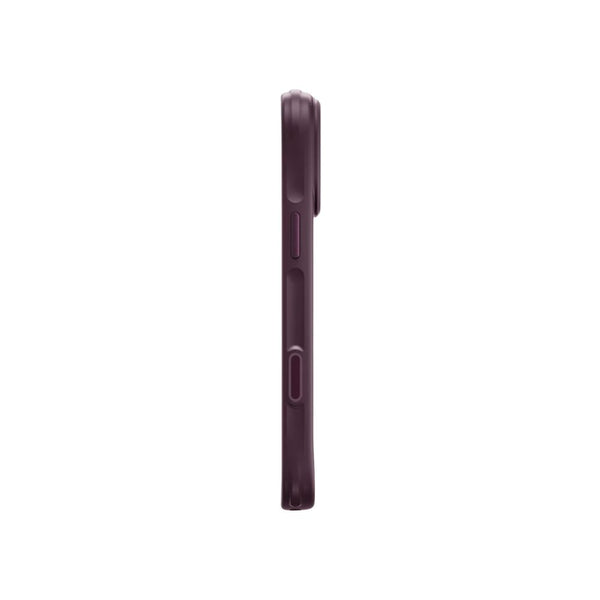 UNIQ Veren Burgundy Frost frosted shield case for iPhone 18 Pro Max with hybrid TPU and polycarbonate protection in Qatar