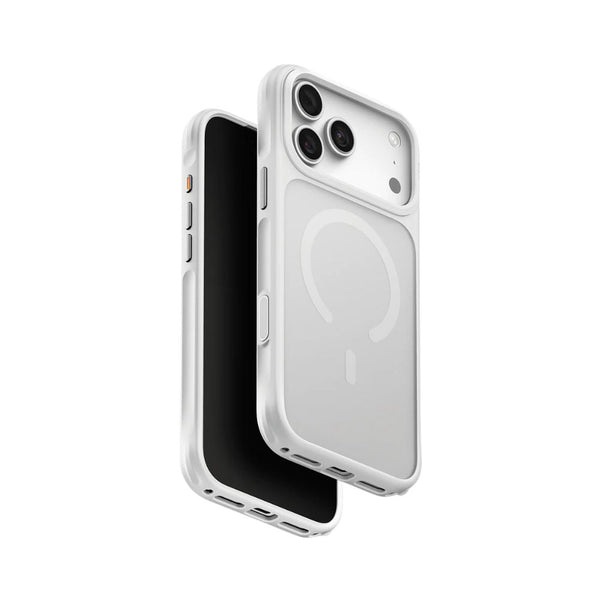 UNIQ Veren Chalk Frost frosted shield case for iPhone 18 Pro Max with hybrid TPU and polycarbonate protection in Qatar
