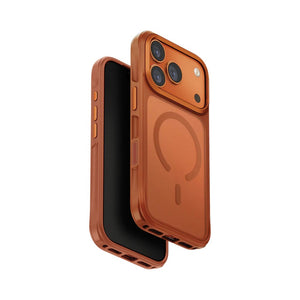 UNIQ Veren SmudgeGuard Frosted Shield Case for iPhone 17 Pro Sunset Amber Qatar