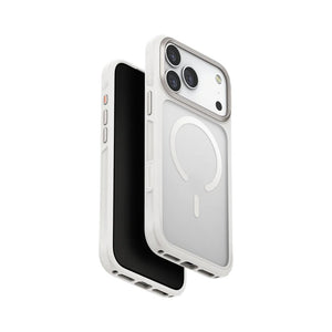 Uniq Veren SmudgeGuard Chalk Frost iPhone 17 Pro Max frosted magnetic case Qatar