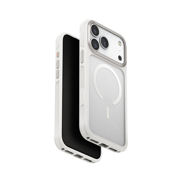 Uniq Veren SmudgeGuard Chalk Frost iPhone 17 Pro Max frosted magnetic case Qatar