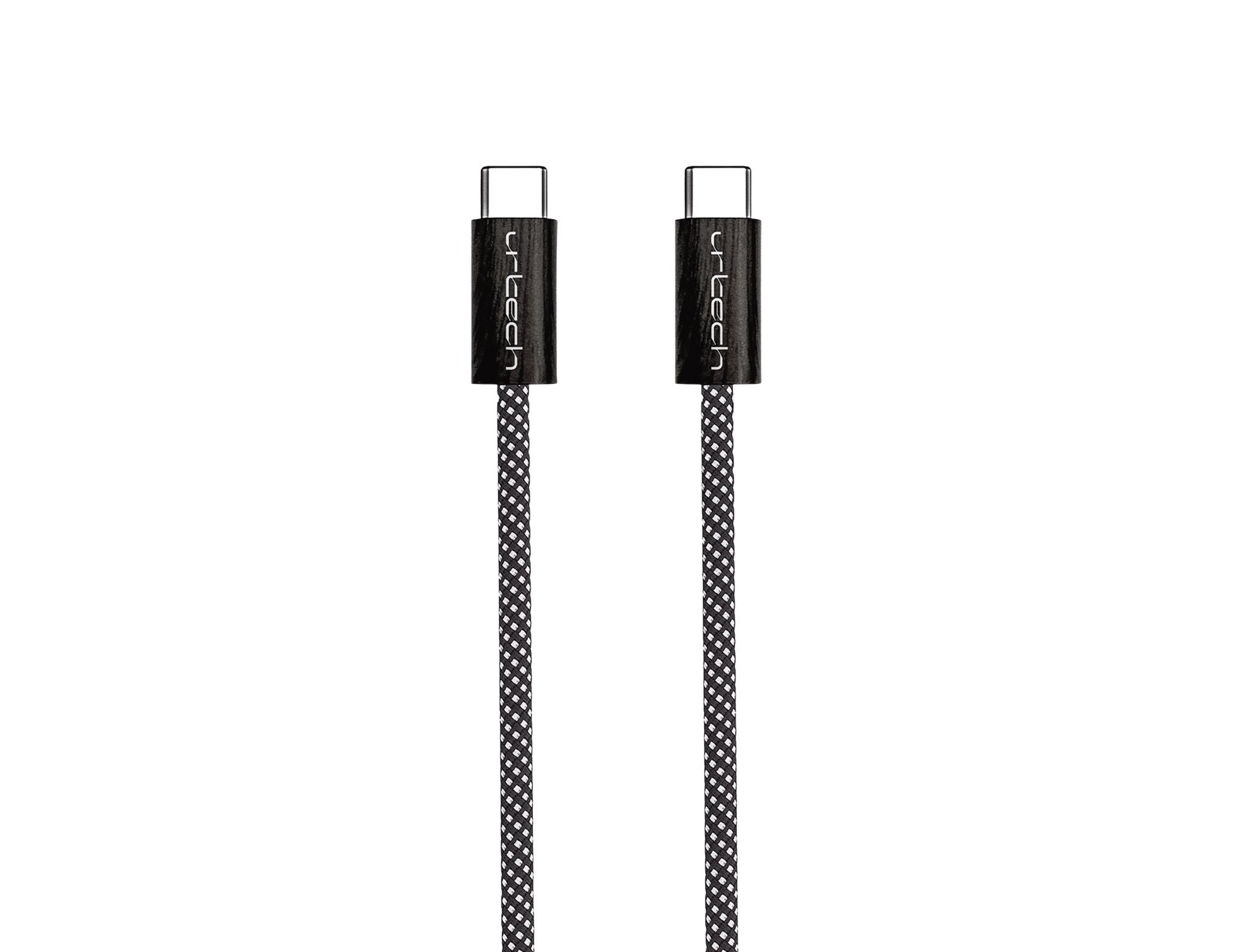 URTECH 100W USB-C to USB-C cable MW-NMBM01 natural wood grain braided 1m Qatar