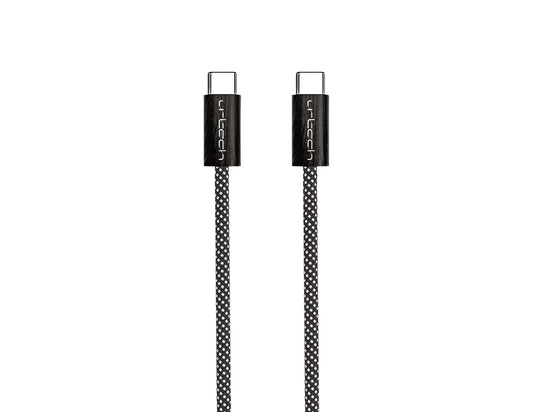 URTECH 100W USB-C to USB-C cable MW-NMBM01 natural wood grain braided 1m Qatar