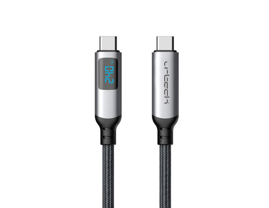 UrTech 240W 40Gbps 8K USB-C USB4 cable with LED power display 1m PVC jacket Qatar