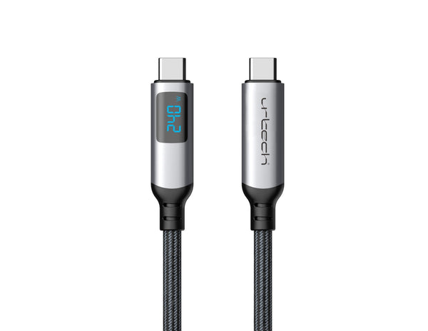 UrTech 240W 40Gbps 8K USB-C USB4 cable with LED power display 1m PVC jacket Qatar