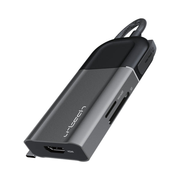 URTECH 6-in-1 USB-C hub with 4K HDMI 100W PD and 10Gbps data transfer Qatar